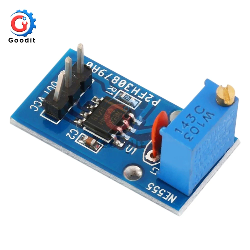 2pcs NE555 Adjustable Resistnce Frequency Pulse Generator Module For Arduino Smart Car 5V-12V Single Channel Output | Инструменты