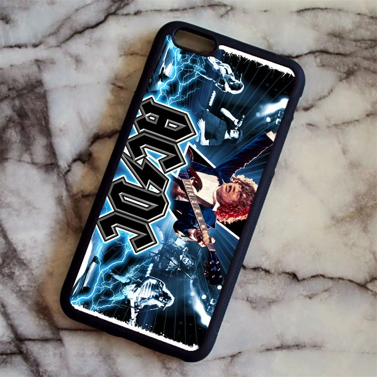 Розовый KETAOTAO ACDC чехол для телефона с австралийской рок-группой s для iPhone 4S 5C SE 5 5S 6 6S 7 8 Plus XR XS Max чехол из мягкого ТПУ резины силикона - Цвет: Розовый