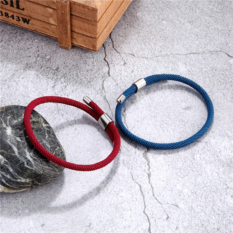 Wholesale Color Milan Rope Chain Survival Bracelets Men Women Lucky Couple Bracelet homme femme Anklet Girl Jewelry water Sporty