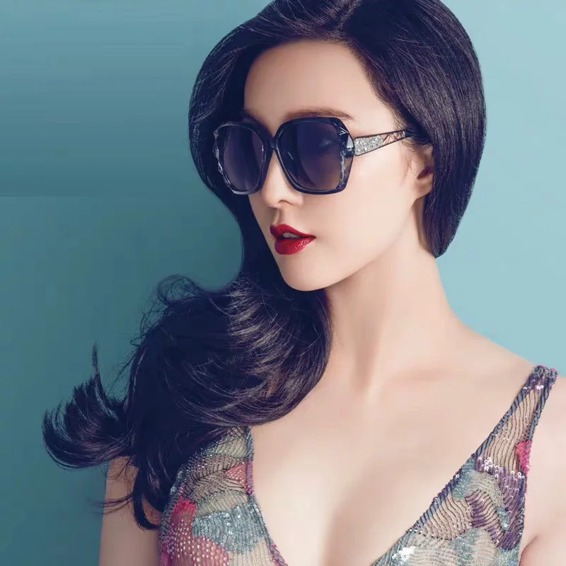 Классический Для женщин солнцезащитные очки поляризованные очки Oculos Feminino, брендовые дизайнерские солнцезащитные очки в стиле ретро с Чехол Коробка крупные сонечные очки UV400