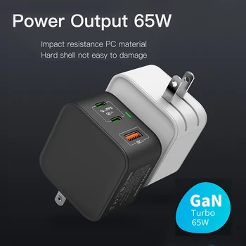

65W GaN USB Fast Charger Quick Charge 3.0 For iPhone 11 PD3.0 US Plug Support FCP AFC SCP QC 3.0 For Samsung S10 Xiaomi