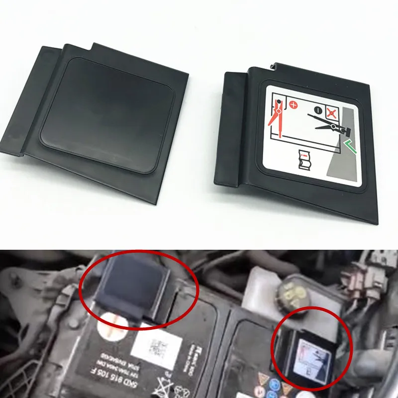 Car battery Dust cover positive&negative pole Protection Cap For vw Passat B8 CC Golf 7 MK7 Tiguan Scirocco Bora Octavia A3 Q3