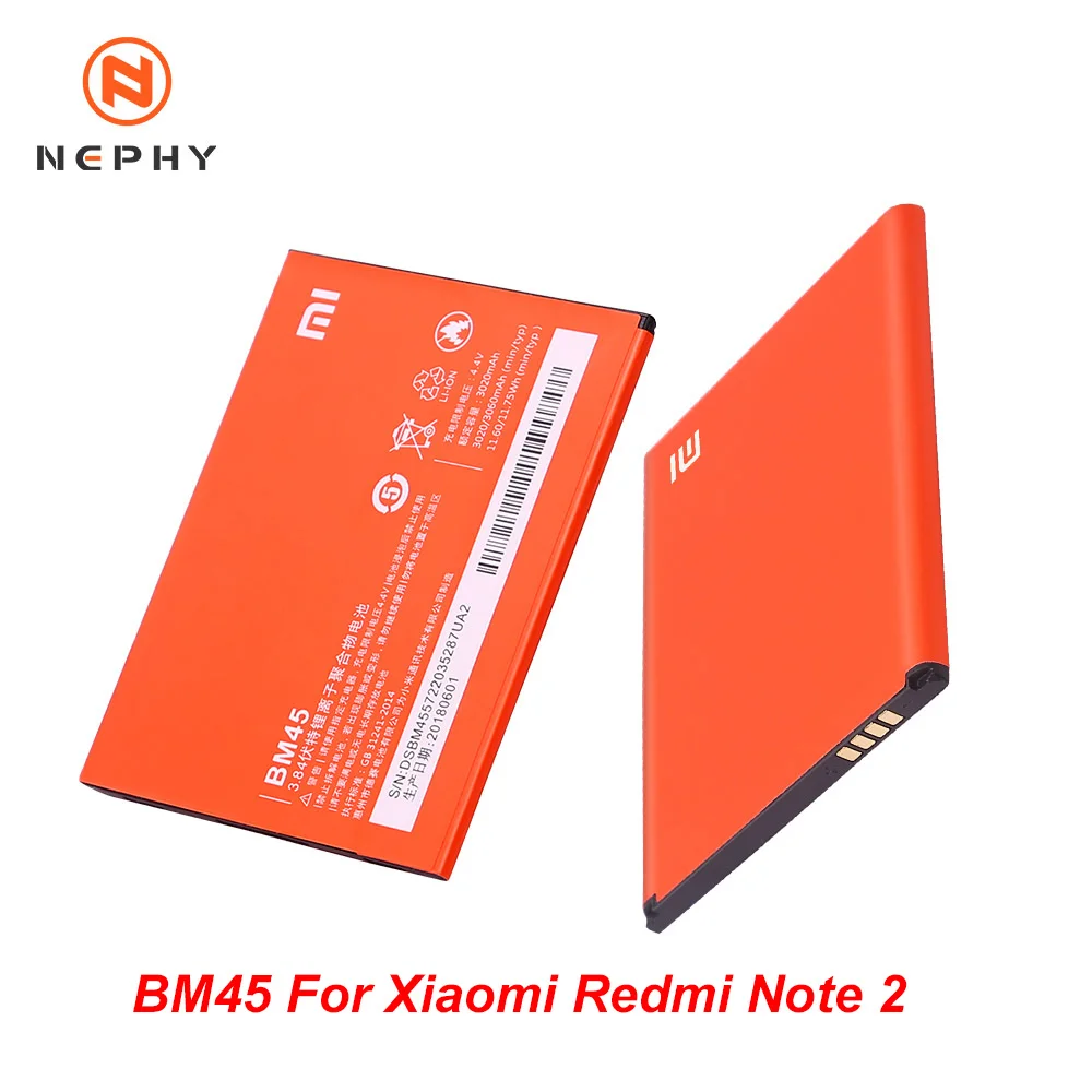BM45 Nephy телефона Батарея BM45 BM46 BN41 BN43 BN45 для Xiaomi Redmi Note 2 3 Pro 4 4X5 Note2 Note3 Note4 Note5 Замена Бесплатные инструменты - Цвет: BM45