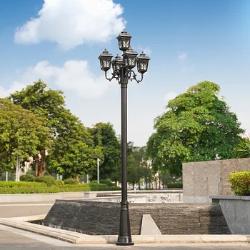 

Outdoor Waterproof Road lamp Industrial Garden Square Lighting European-style Garden park LED landscape Street Light 2.5M