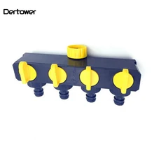 Садовый таймер для подачи воды пластиковый Y клапан 4 способ шланга соединитель делитель воды домашний сад шунтированный душ