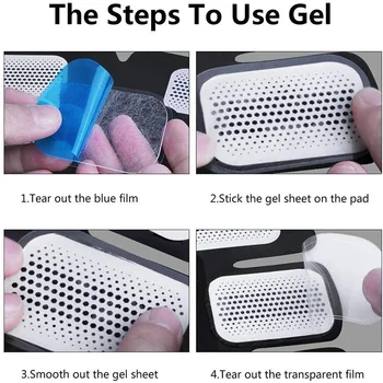 18Pcs Replacement Gel Pad for Buttock Muscle Hip Trainer Massage EMS Hip Muscle Hydrogel Sticker