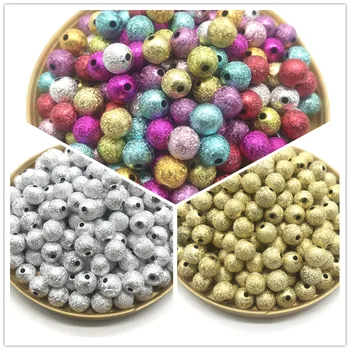 

Wholesale 4/6/8/10/12mm Acrylic ball loose beads gasket jewelry making diy bracelet necklace