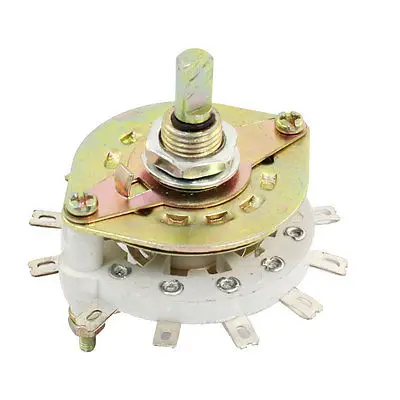 

6mm D Shaft 1P11T 1 Pole 11 Throw Ceramic Band Channel Rotary Switch Selector