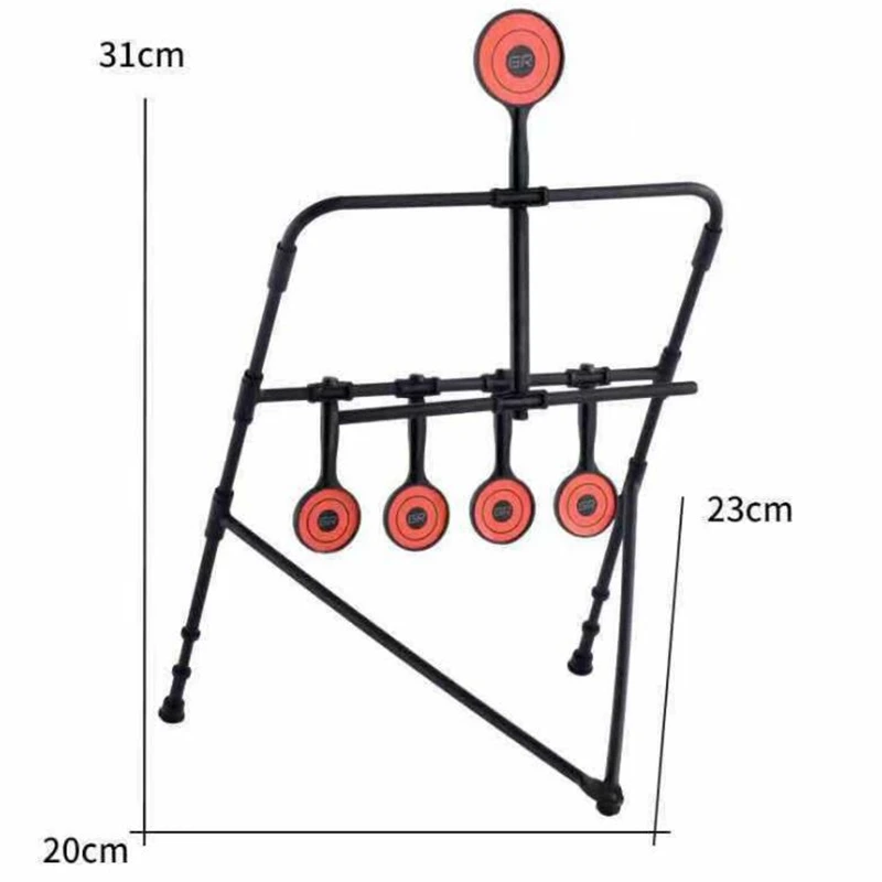 Cible De Tir Auto-Réinitialisable En Acier - Portable 26x37cm - Pour Intérieur/Extérieur
