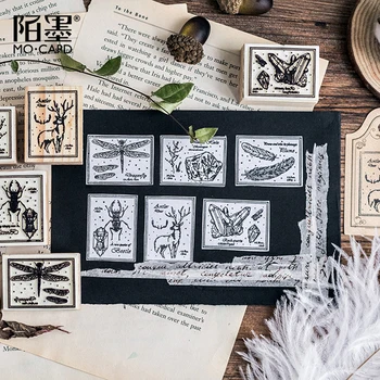 

vintage cartoon forest animal wood stamp DIY craft wooden rubber stamps for scrapbooking diary scrapbooking standard stamp
