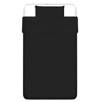 

VidaXL PCs. Bedding Set cotton charcoal gray 155x220/60x70 cm