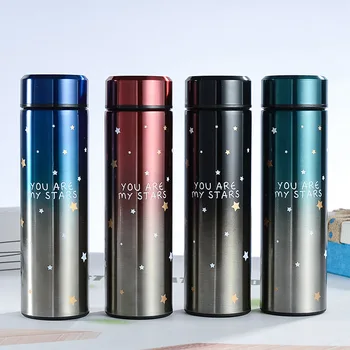 

500ML gradient stainless steel business mug creative mug gift mug