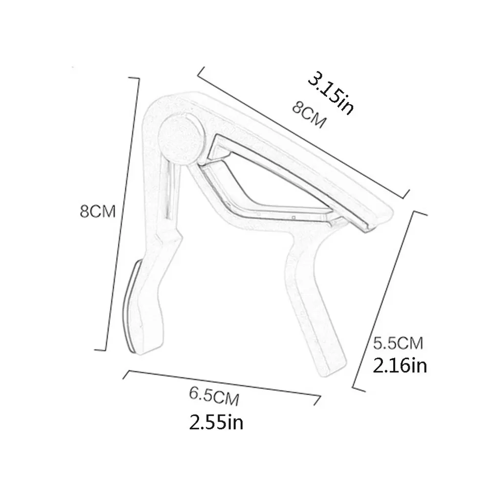 Высокое качество алюминиевый сплав металл Новое приспособление для быстрой смены каподастра ключ-струбцина Акустическая классическая гитара Капо для регулировки тона