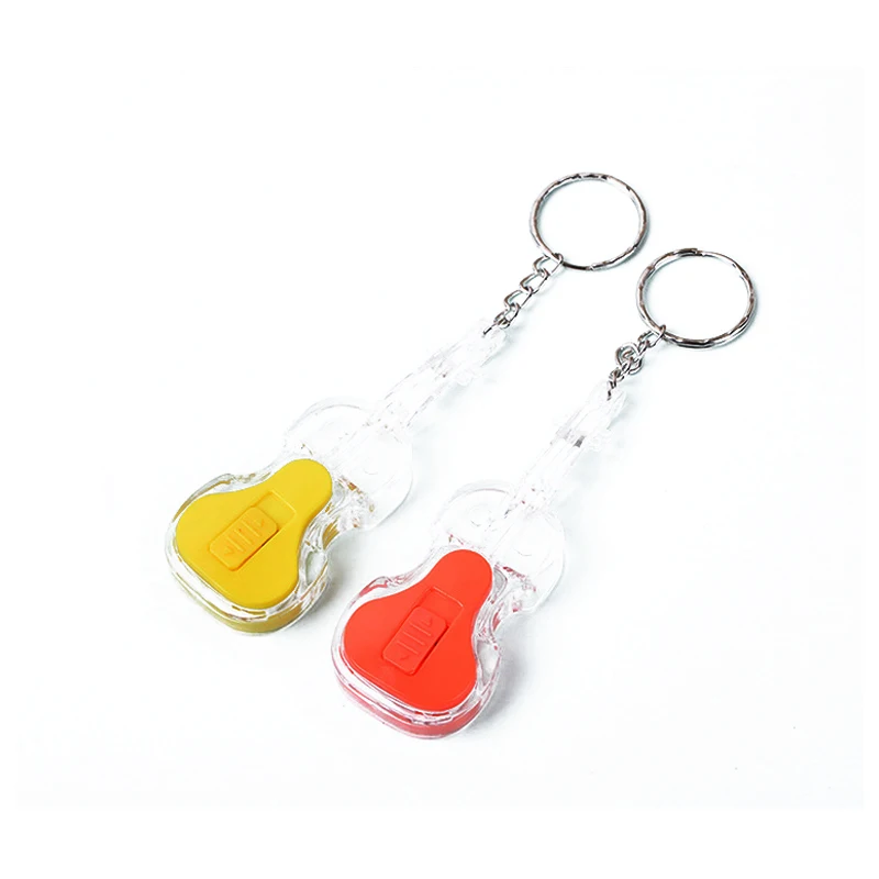 Violin Luminous Keychain Glass Ball Pendant Keychain Glow In The Dark Key Chain Holder Men Women Birthday Gift Random Color