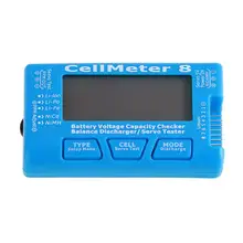 TPFOCUS абсолютно RC CellMeter 8 цифровой измеритель емкости батареи Измеритель баланса разрядник сервопривод тестер NiMH CellMeter