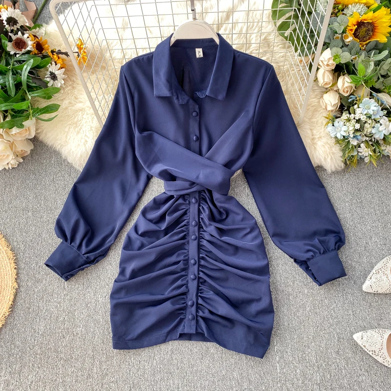 2019 Новая мода Женская одежда рубашка платье платья зимнее |