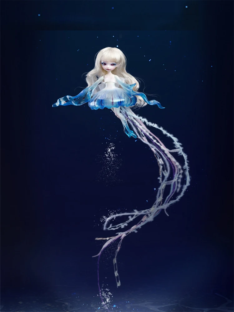 BJD  1/8  The   Jellyfish's   Birthday   Present   High   Quality   Resin   Doll  Collection   Model