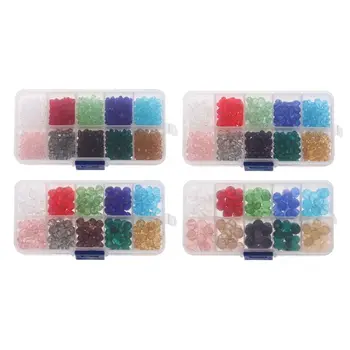 

Briolette Faceted Rondelle AB Crystal Glass Beads with Hole For Jewelry Making
