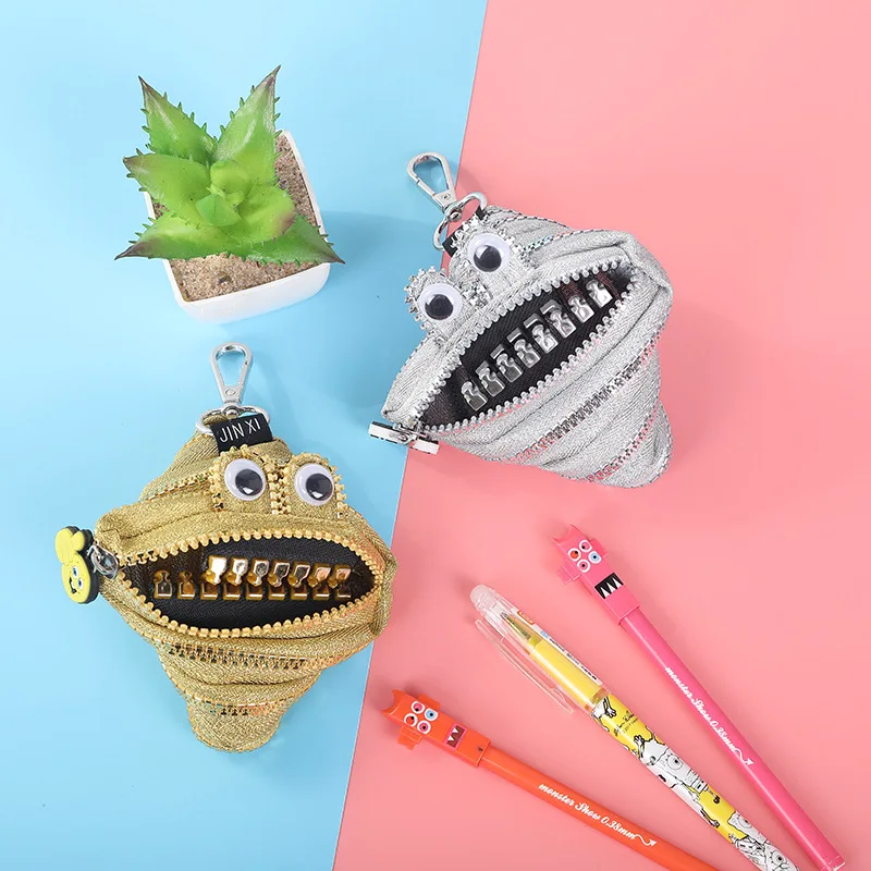 

Ougger Sports Bag Creativity Running Waist Bags Canvas Zipper Wallet Child Coin Wallet Small Receipt Bag Sport Accessories