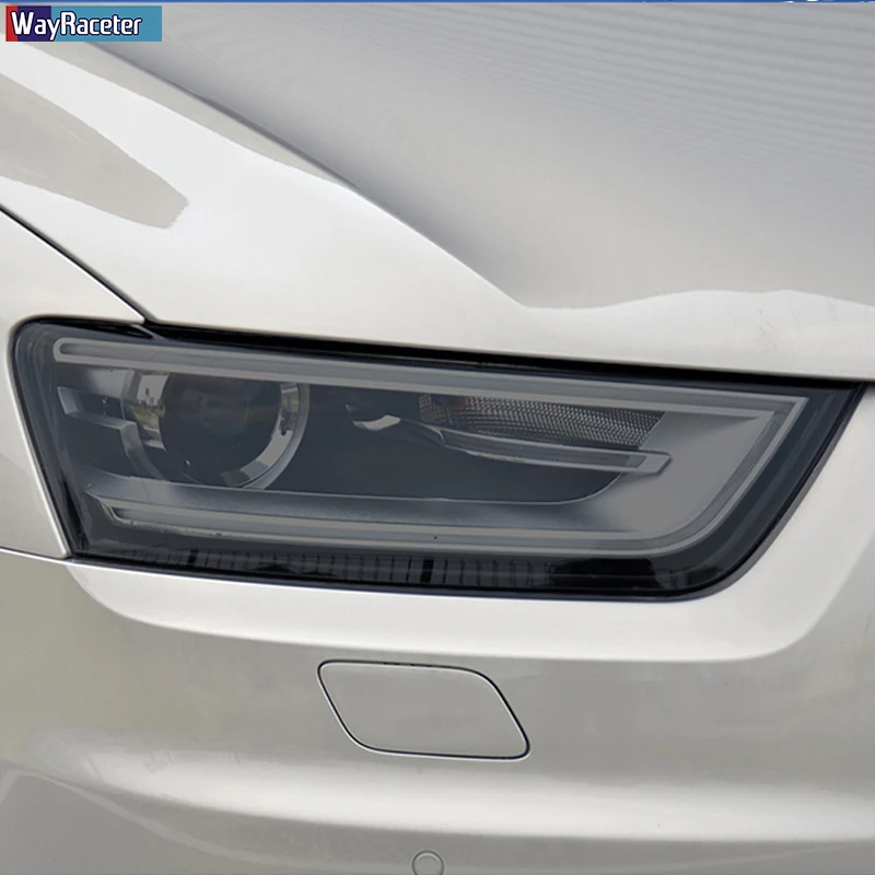 2 шт. Защитная пленка для автомобильных фар Прозрачная черная наклейка из ТПУ Audi Q3