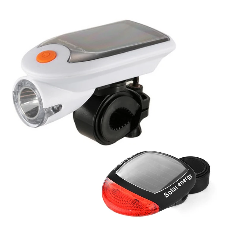 Solar Bicycle Headlights Led Usb Charging Light Mtb Tail | Спорт и развлечения