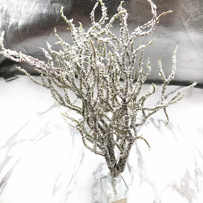SMARIHAS 6 шт. искусственная белая трава зеленое растение букет венок ручной работы украшения Свадебные Рождественские украшения Аксессуары - Цвет: Milky white
