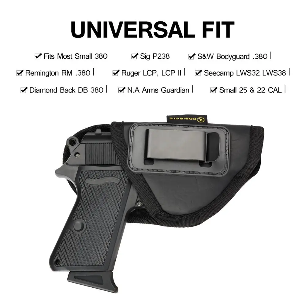 Kosibate-IWB-Gun-Holster-PU-Leather-Concealed-Carry-Holster-for-Small-380-Keltec-Sig-Sauer-P238(4)
