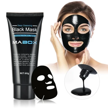 

60g Bamboo charcoal Black Mask Deep Cleansing Peel Off Mask Whiten Anti Aging Wrinkles Blackhead Remove Oil-control US Stock