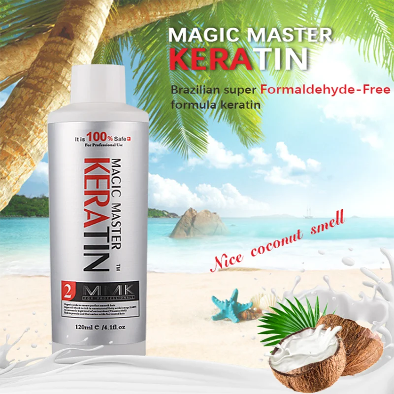Coconut Oil Smell 120ml Magic Master Fresh Smelling Brazilian Keratin Without Formalin Hair Treatment Damage Free Shipping | Красота и
