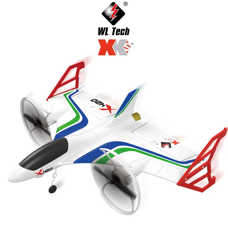 Weili XK X420 планер из пеноматериала шестиходовой шарнир Вертикальная посадка трюк самолет беспилотный летательный аппарат модель самолета игрушка