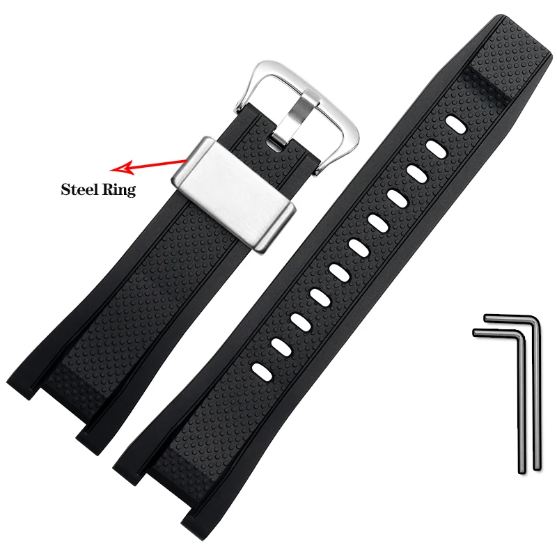 Durable Waterproof Silicone Watchband - Premium Rubber Strap
