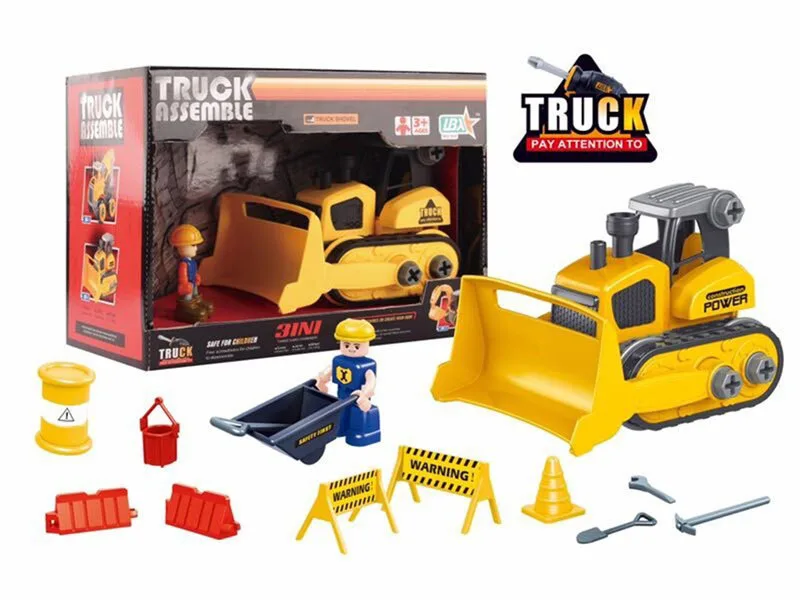 

Children Disassembly Engineering Vehicle Toy DIY Hands-on Disassembly Toy Car Baby Assembled-Assembly Engineering Vehicle Play