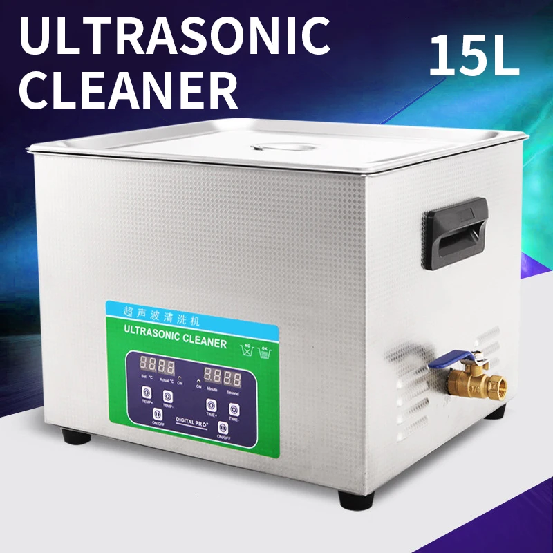 

KM-615C Ultrasonic Cleaning Machine 15L Capacity Small Industrial Ultrasonic Cleaning Machine Hardware Ultrasonic Clean Washer
