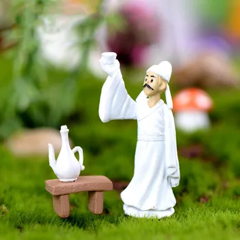 

1set Cartoon Drinking Ancient Poet Models Anime Figure Assembly Ornaments DIY Novelty Crafts Material Figma Dolls Gifts for Kids