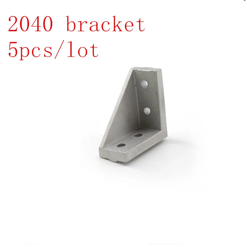 

5pcs 2040 Corner Bracket Fittings Slot 6 Corner Angle L Breakets Connector For 2040 Aluminum Profile Accessories