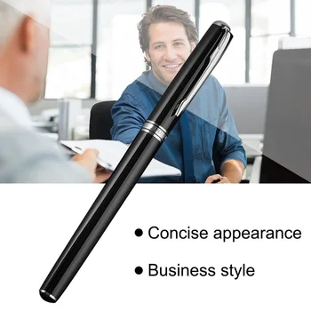 

Metal Roller Pens Fine Point (0.5mm) Elegant Pen Signature Executive Business for Men Women Noble Black silver