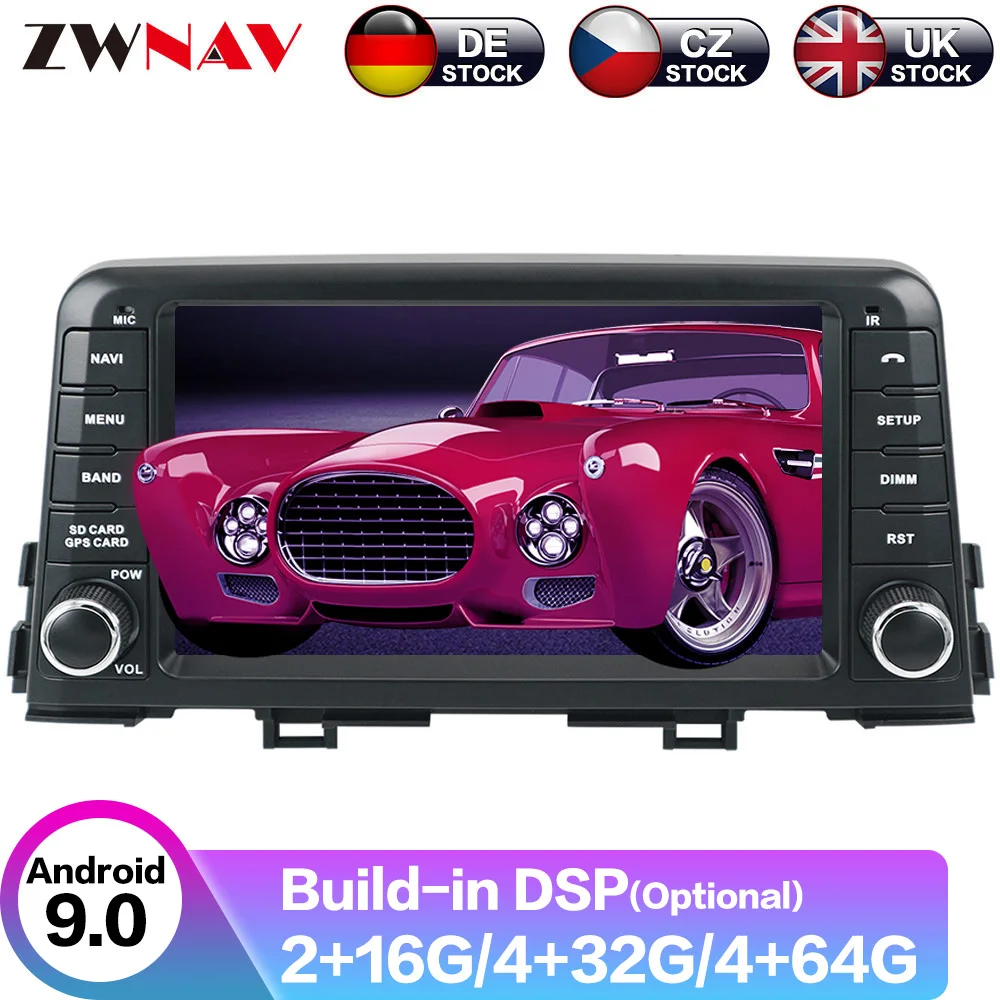 Автомагнитола на Android 10 с GPS навигацией DVD плеером для KIA morning 2016 2017 2018