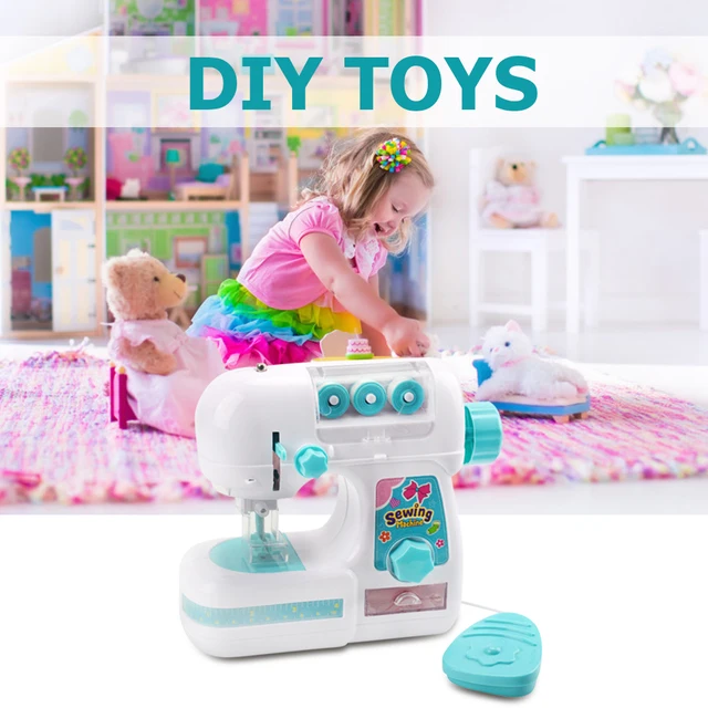 Gyerekek Szimulációs Varrógép Játék Mini Bútorok Játékoktatás Tanulási Tervezési Ruházati Játékok Kreatív Ajándékok A Lányok Számára - Image 4