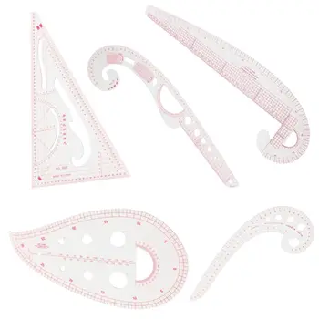 

Sewing Tools 5 Stlye Sew French Curve Metric Shaped Ruler Measure for Sewing Dressmaking Pattern Design Drawing Template