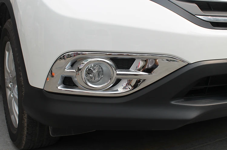 Подходит для Honda CRV CR-V 2012 2013 ABS Хром Передняя противотуманная фара крышка роскошные высококачественные аксессуары наклейка на автомобиль аксессуары