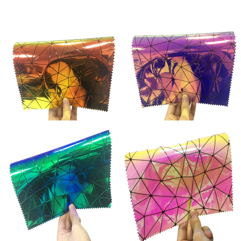 Lychee Life 29x21 см Лазерная искусственная кожа A4 красочные ПУ ткань DIY Ручная работа швейные принадлежности для одежды украшения