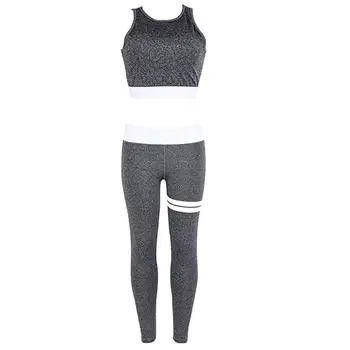 

Slim Female Sets Exercise Gym Workout Clothes Running Fitness Sexy Backless Women Sport Wear Suit Jogging 2pc Set