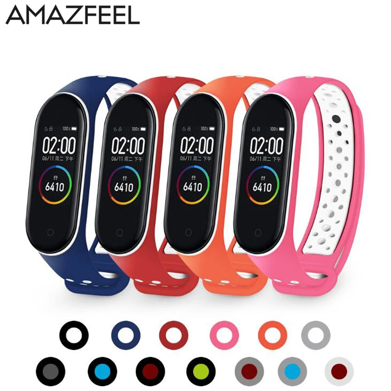 10 шт./упак. умный Браслет Xiaomi Mi band 4/3 ремешок из мягкого силикона для 4 3 Ремешок