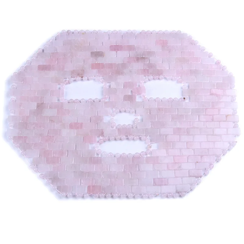 

Jade Mask Powder Crystal Mask Rose Quartz Jade Eye Mask Facial Soothing Skin Relief Eye Mask SPA Mask Natural Stone Crystal Mask