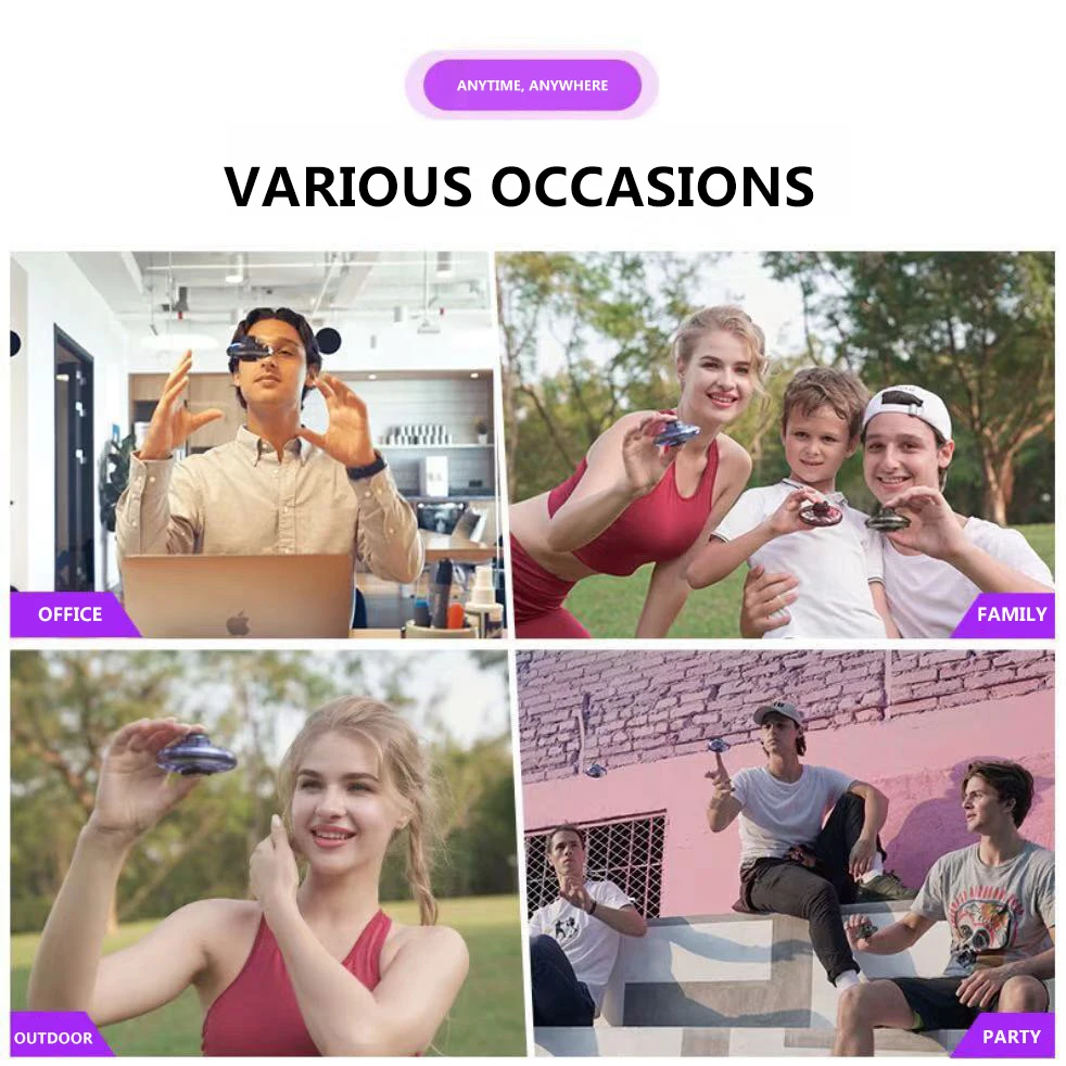 Dropshipping Flynova USB-charging Drone Decompression Gyro Cool Toy Children Adult Hot Sale LED Luminous Mini Aircraft