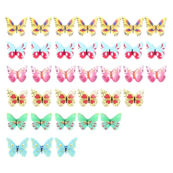 

Edible Rice Paper Butterfly Wafer Paper Butterfly Colorful Cupcake Toppers Desserts Cake Decoration