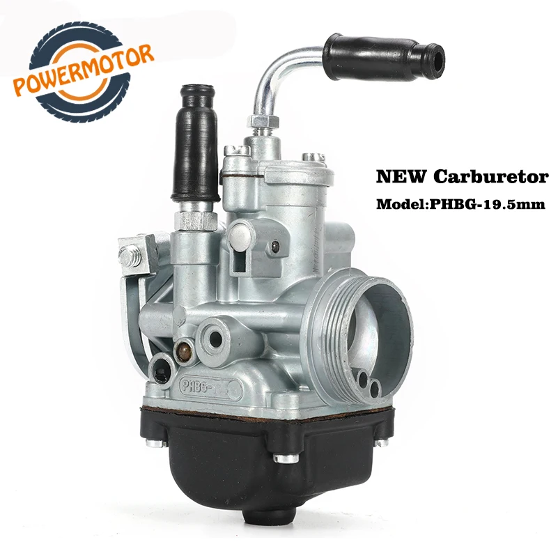 

PHBG 19.5mm Dellorto Silver Racing motorcycle Carburetor Carb Carburador With Air Intake 50cc 90cc BWS100 For Puch Ymaha Zuma