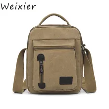 WEIXIER droopshipping деловая сумка Лидер продаж модная холщовая однотонная Повседневная деловая сумка через плечо сумки-мессенджеры V1-67