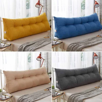 

Triangular Backrest Cushion Sofa Cushions Bed Rest Pillow Back Support Tatami Sofy Removable Sleeping Pillow 3 Size