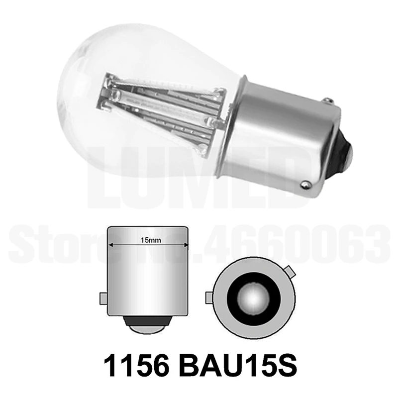 100x1156 P21W BA15S 1157 BAY15D BAU15S светодиодный COB филаментный чип автомобильные тормозные огни автомобильная лампа заднего хода парковочная лампа